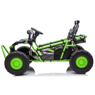 Auto Elettrica per Bambini 24V Viper X Buggy UTV 2 Posti con 2 Potenti Motori 6-12 Anni Velocità 15 km/h Ruote in Gomma