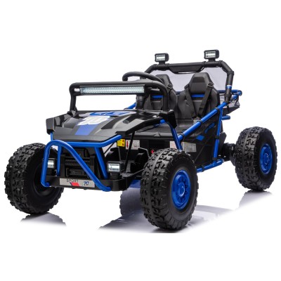 Auto Elettrica per Bambini 24V Viper X Buggy UTV 2 Posti con 2 Potenti Motori 6-12 Anni Velocità 15 km/h Ruote in Gomma