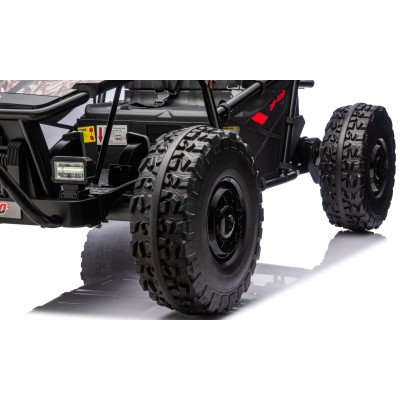 Auto Elettrica per Bambini 24V Viper X Buggy UTV 2 Posti con 2 Potenti Motori 6-12 Anni Velocità 15 km/h Ruote in Gomma
