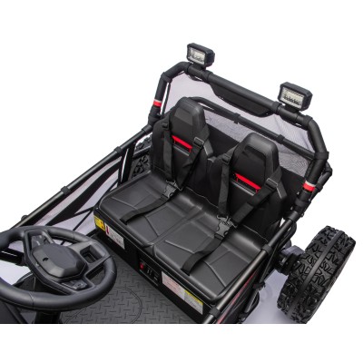 Auto Elettrica per Bambini 24V Viper X Buggy UTV 2 Posti con 2 Potenti Motori 6-12 Anni Velocità 15 km/h Ruote in Gomma