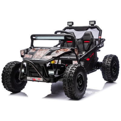 Auto Elettrica per Bambini 24V Viper X Buggy UTV 2 Posti con 2 Potenti Motori 6-12 Anni Velocità 15 km/h Ruote in Gomma