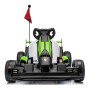 Go Kart Elettrico Porsche per Bambini 24V con Sedile Regolabile 6-12 Anni Luci LED 2 Velocità Modalità Drift