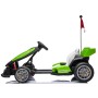 Go Kart Elettrico Porsche per Bambini 24V con Sedile Regolabile 6-12 Anni Luci LED 2 Velocità Modalità Drift