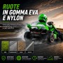 Go Kart Elettrico Porsche per Bambini 24V Ruote in Gomma Eva Nylon Sedile Regolabile 6-12 Anni Luci LED 2 Velocità Drift