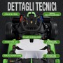 Go Kart Elettrico Porsche per Bambini 24V con Sedile Regolabile 6-12 Anni Luci LED 2 Velocità Modalità Drift