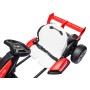 Go Kart Elettrico Porsche per Bambini 24V Ruote in Gomma Eva Nylon Sedile Regolabile 6-12 Anni Luci LED 2 Velocità Drift