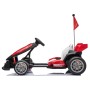 Go Kart Elettrico Porsche per Bambini 24V con Sedile Regolabile 6-12 Anni Luci LED 2 Velocità Modalità Drift