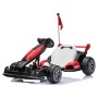 Go Kart Elettrico Porsche per Bambini 24V con Sedile Regolabile 6-12 Anni Luci LED 2 Velocità Modalità Drift