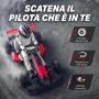 Go Kart Elettrico Porsche per Bambini 24V con Sedile Regolabile 6-12 Anni Luci LED 2 Velocità Modalità Drift