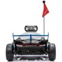 Go Kart Elettrico Porsche per Bambini 24V Ruote in Gomma Eva Nylon Sedile Regolabile 6-12 Anni Luci LED 2 Velocità Drift