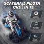 Go Kart Elettrico Porsche per Bambini 24V con Sedile Regolabile 6-12 Anni Luci LED 2 Velocità Modalità Drift