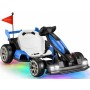 Go Kart Elettrico Porsche per Bambini 24V con Sedile Regolabile 6-12 Anni Luci LED 2 Velocità Modalità Drift