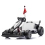 Go Kart Elettrico Porsche per Bambini 24V con Sedile Regolabile 6-12 Anni Luci LED 2 Velocità Modalità Drift
