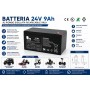 Batteria Ricaricabile 24V 9Ah AGM al Piombo per Auto Elettriche, Quad e Moto Bambini