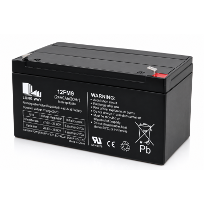 Batteria Ricaricabile 24V 9Ah AGM al Piombo per Auto Elettriche, Quad e Moto Bambini