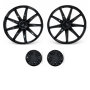 Kit 4 Ruote in Gomma EVA e Nylon Go-Kart BMW 24V e Porsche 24V per Auto Elettrica Bambini