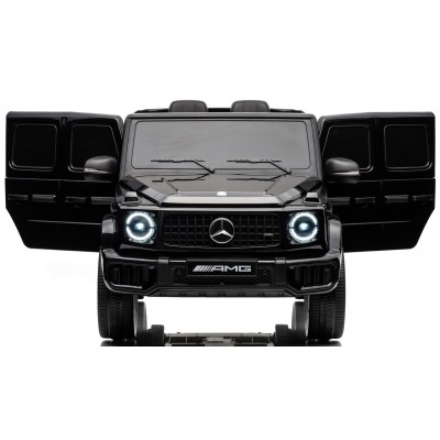 Mercedes G63 AMG 12V Auto Elettrica Bambini 2 Motori Telecomando Sedile in Pelle Cintura 5 Punti Ruote in Gomma Full Optional