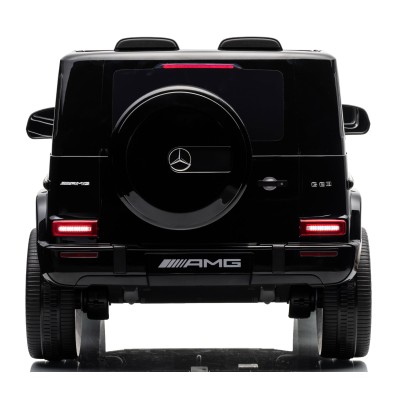 Mercedes G63 AMG 12V Auto Elettrica Bambini 2 Motori Telecomando Sedile in Pelle Cintura 5 Punti Ruote in Gomma Full Optional