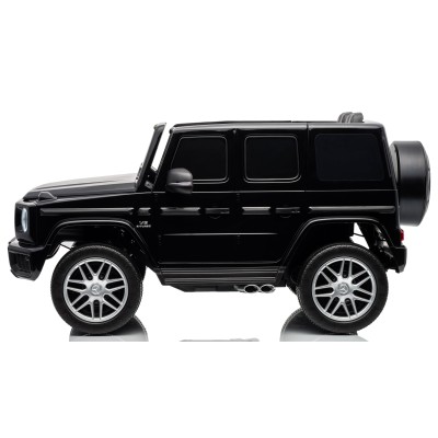 Mercedes G63 AMG 12V Auto Elettrica Bambini 2 Motori Telecomando Sedile in Pelle Cintura 5 Punti Ruote in Gomma Full Optional