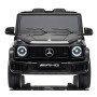 Mercedes-AMG G63 12V Auto Elettrica per Bambini con 2 Motori Sedile in Pelle Cintura 5 Punti Ruote in Gomma Full Optional