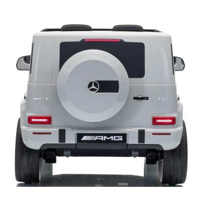 Mercedes G63 AMG 12V Auto Elettrica Bambini 2 Motori Telecomando Sedile in Pelle Cintura 5 Punti Ruote in Gomma Full Optional
