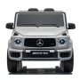 Mercedes-AMG G63 12V Auto Elettrica per Bambini con 2 Motori Sedile in Pelle Cintura 5 Punti Ruote in Gomma Full Optional