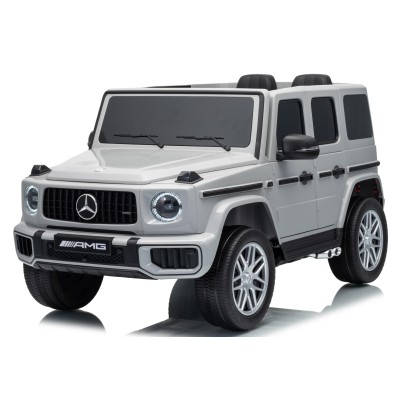 Mercedes-AMG G63 12V Auto Elettrica per Bambini con 2 Motori Sedile in Pelle Cintura 5 Punti Ruote in Gomma Full Optional