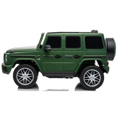 Mercedes G63 AMG 12V Auto Elettrica Bambini 2 Motori Telecomando Sedile in Pelle Cintura 5 Punti Ruote in Gomma Full Optional