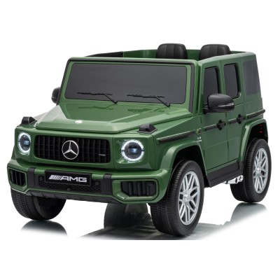 Mercedes-AMG G63 12V Auto Elettrica per Bambini con 2 Motori Sedile in Pelle Cintura 5 Punti Ruote in Gomma Full Optional