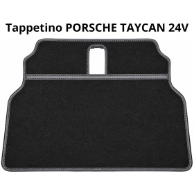 Sedile in Pelle Imbottito con 2 Cinture di Sicurezza Indipendenti a 3 Punti Porsche Taycan 24V + Tappetino
