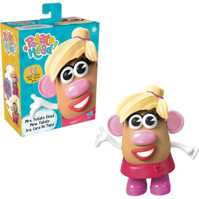 Hasbro F9418 Mr. Potato Set Mrs. Potato con 12 Parti e Pezzi