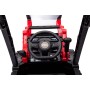 Trattore Cavalcabile Elettrico per Bambini JCB 24V Escavatore con Braccio Scavatore Bulldozer Retroescavatore 4 in 1