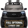 Macchina Elettrica Chevrolet Silverado ZR2 24V Maxi Fuoristrada 2 Posti per Bambini Telecomando Bluetooth Carico Massimo 60 Kg