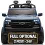 Macchina Elettrica Chevrolet Silverado ZR2 24V Maxi Fuoristrada 2 Posti per Bambini Telecomando Bluetooth Carico Massimo 60 Kg