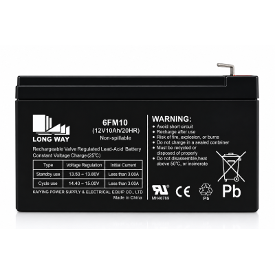 Mondial Toys Batteria al piombo ricaricabile alta capacita' da 12V 10Ah per veicoli elettrici per bambini
