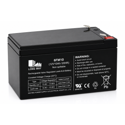 Mondial Toys Batteria al piombo ricaricabile alta capacita' da 12V 10Ah per veicoli elettrici per bambini