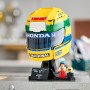 LEGO Editions 43024 Casco Ayrton Senna Merch da F1 Kit di Modellismo con Minifigure da Collezione
