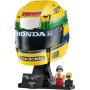 LEGO Editions 43024 Casco Ayrton Senna Merch da F1 Kit di Modellismo con Minifigure da Collezione