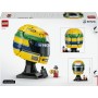 LEGO Editions 43024 Casco Ayrton Senna Merch da F1 Kit di Modellismo con Minifigure da Collezione