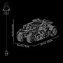 LEGO Technic 42239 Batmobile Tumbler Macchina Telecomandata di Batman con Sterzo e Luci Funzionanti