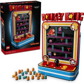 LEGO Super Mario 72051 Donkey Kong Arcade Kit Modellismo 3D Interattivo con Joystick e Barili