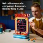 LEGO Super Mario 72051 Donkey Kong Arcade Kit Modellismo 3D Interattivo con Joystick e Barili