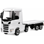 Camion Elettrico Scania 500R per Bambini 12V con Rimorchio Sedile in Pelle Telecomando Full Optional