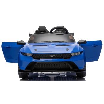 Ford Mustang GT 24V Auto Elettrica per Bambini 2 Posti con Telecomando Due Cinture a 3 Punti Luci LED Full Optional