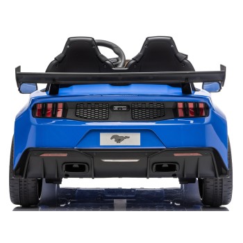 Ford Mustang GT 24V Auto Elettrica per Bambini 2 Posti con Telecomando Due Cinture a 3 Punti Luci LED Full Optional