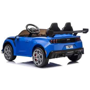 Ford Mustang GT 24V Auto Elettrica per Bambini 2 Posti con Telecomando Due Cinture a 3 Punti Luci LED Full Optional