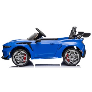 Ford Mustang GT 24V Auto Elettrica per Bambini 2 Posti con Telecomando Due Cinture a 3 Punti Luci LED Full Optional