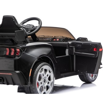 Ford Mustang GT 24V Auto Elettrica per Bambini 2 Posti con Telecomando Due Cinture a 3 Punti Luci LED Full Optional