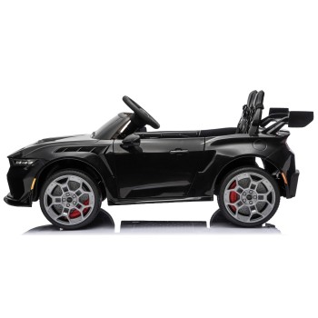 Ford Mustang GT 24V Auto Elettrica per Bambini 2 Posti con Telecomando Due Cinture a 3 Punti Luci LED Full Optional