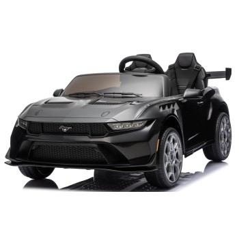 Ford Mustang GT 24V Auto Elettrica per Bambini 2 Posti con Telecomando Due Cinture a 3 Punti Luci LED Full Optional
